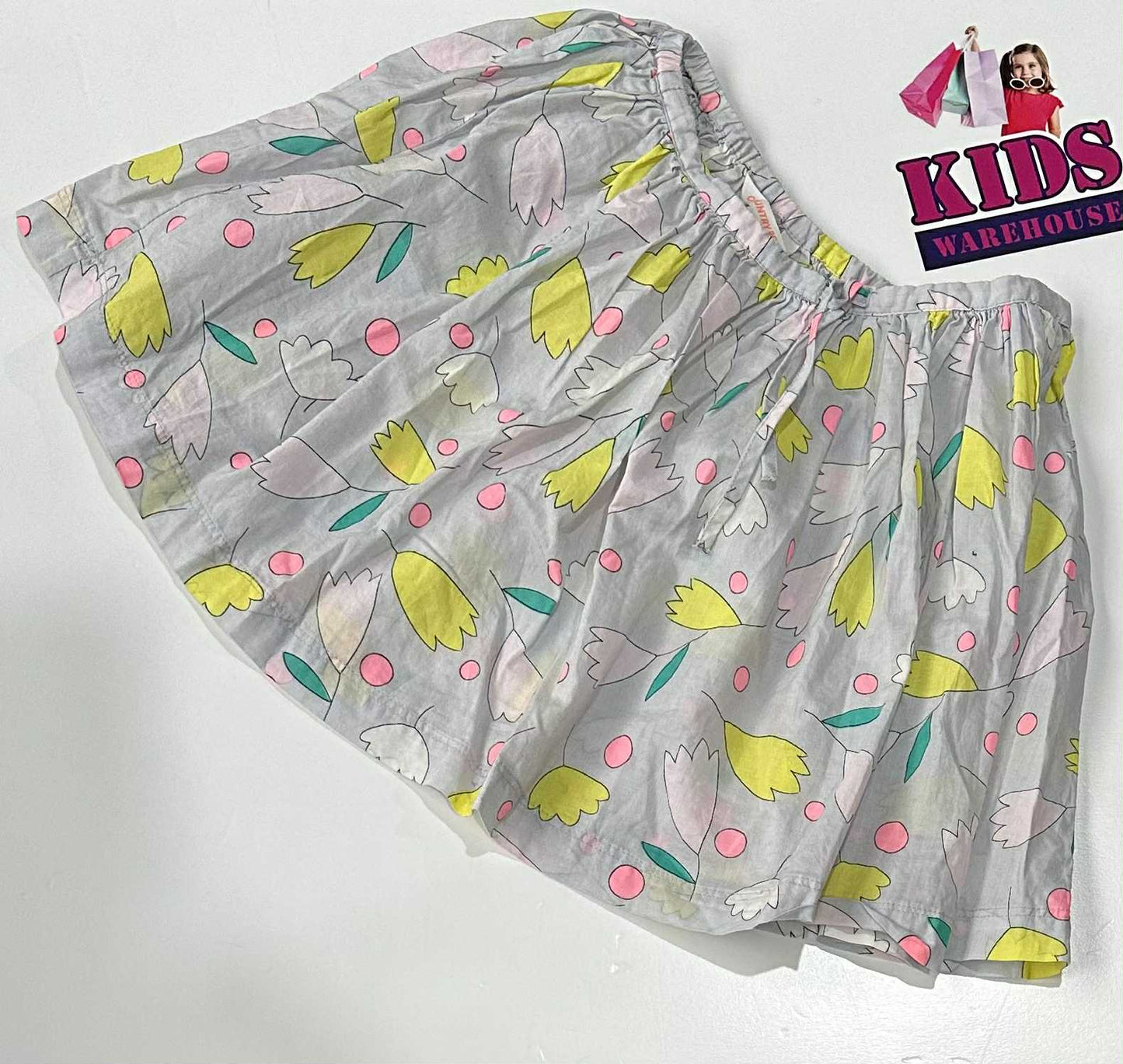 Country Road Grey Skirt With Flower Pattern Size 6
