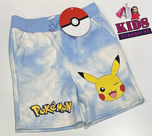 New Pokémon Blue Shorts With Pikachu Print Size 8