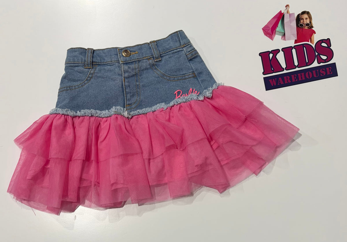 Barbie Denim, Pink Skirt Size 2
