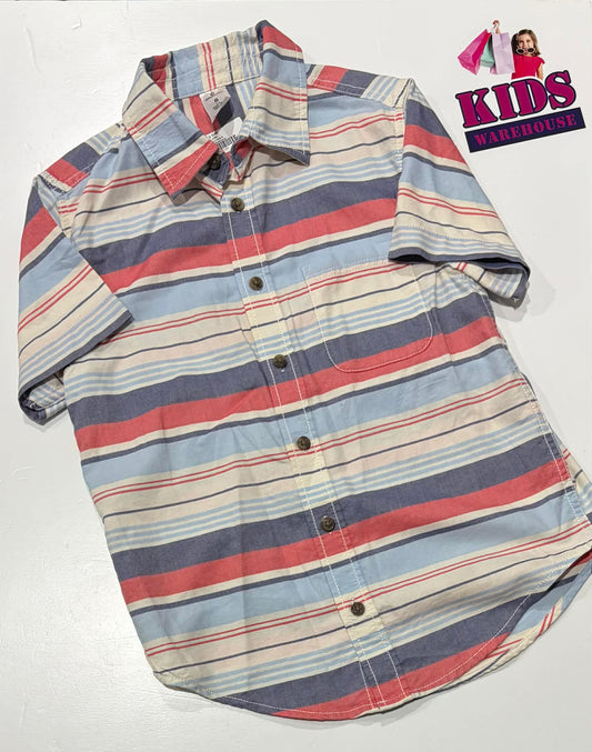 Urban Supply White, Blue & Red Stripes Shirt Size 8