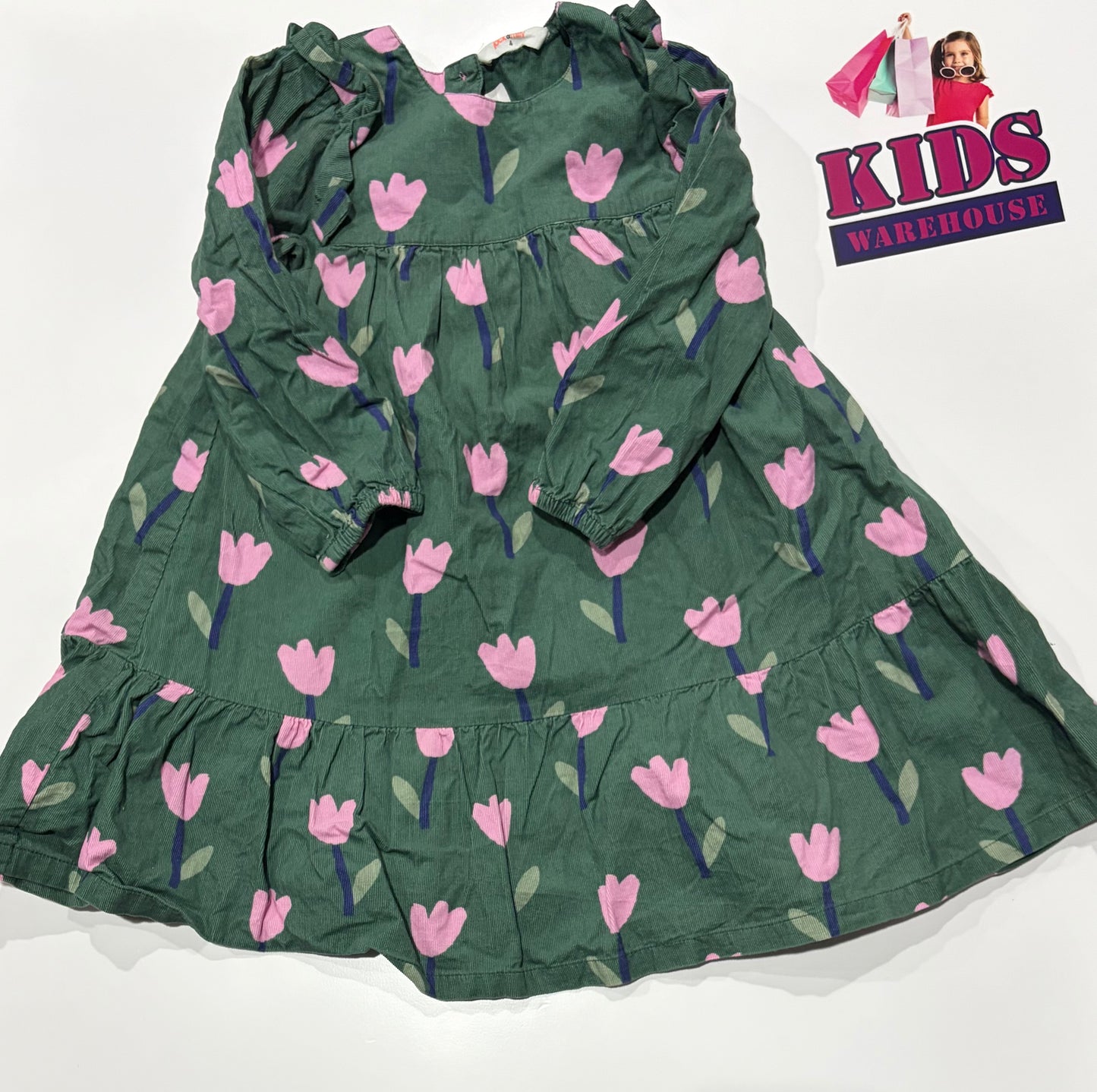 Jack & Milly Green, Polka Heart Print Dress Size 4