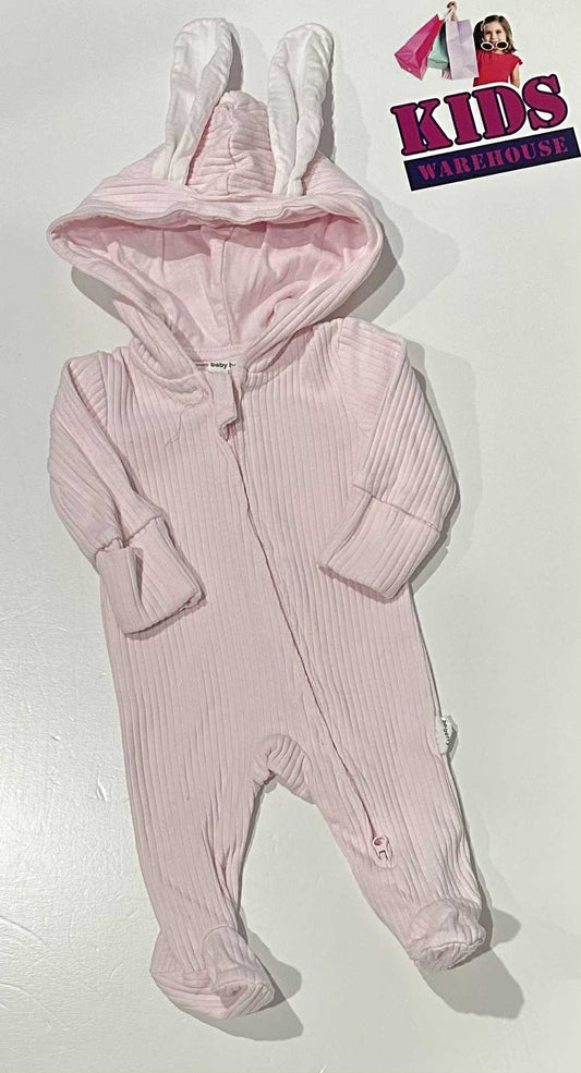 Premmie Baby Berry Pink Jumpsuit Hoodie Size 00000