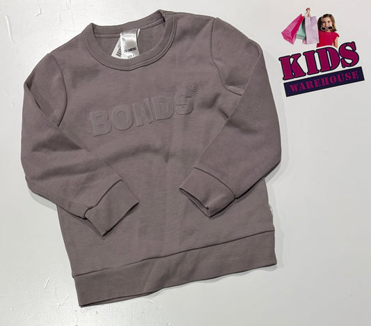 Bonds Grey Jumper Size 1