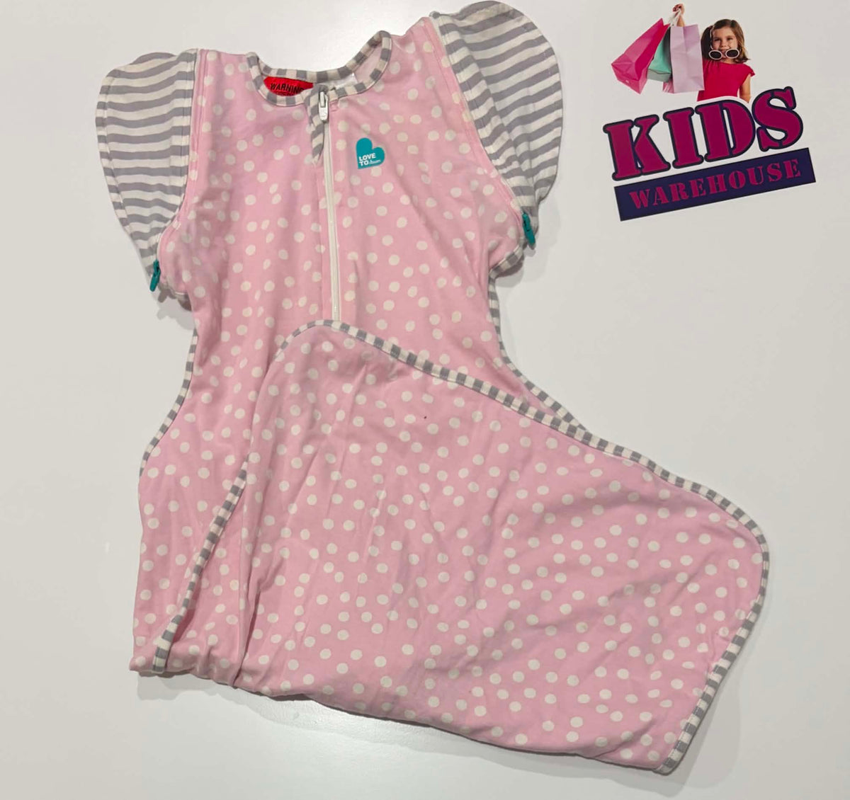 Love To Dream Pink, White Polka Dots Size 1 TOG 0.2