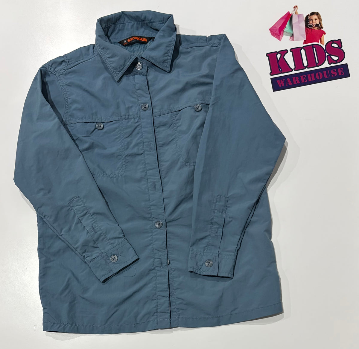 Snowgum Blue Top Size 6