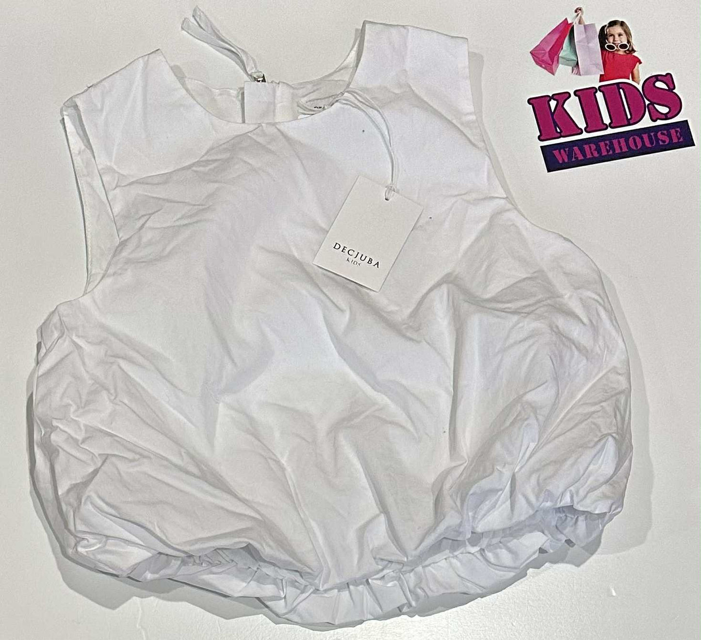New Decjuba Kids White Sleeveless Top Size 10