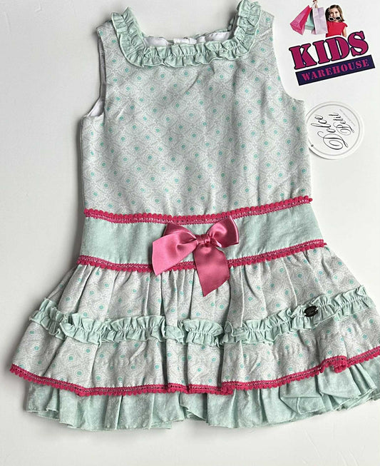 NEW Dolce Petit Mint, Pink Bow Dress Size 6