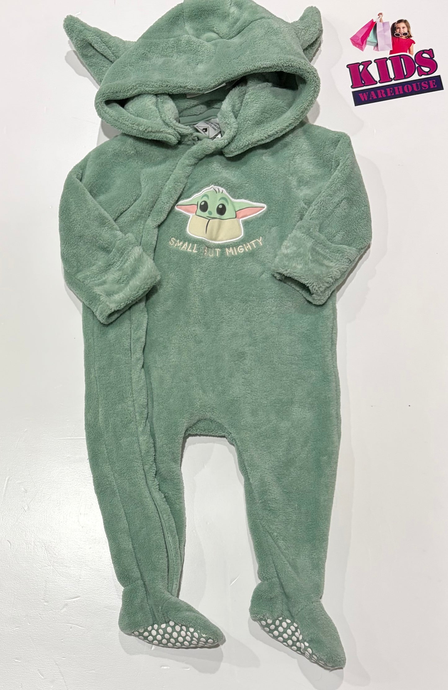 Star Wars Green, Small But Mighty Print Onesie Size 0