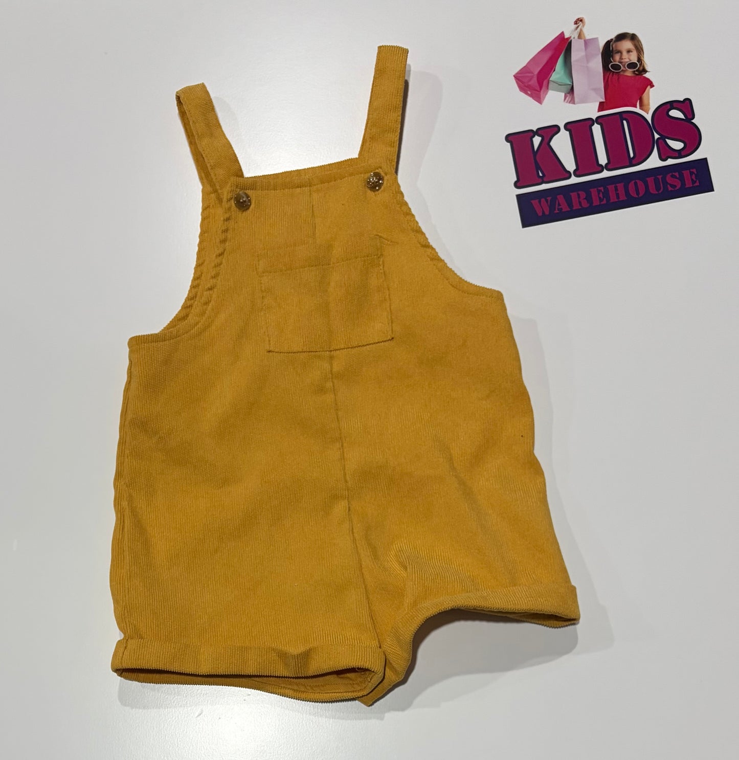 Cozy Cub Yellow Corduroy Playsuit Size 1