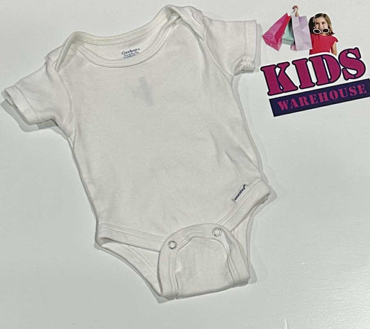 Premmie Gerber White Bodysuit Size 00000
