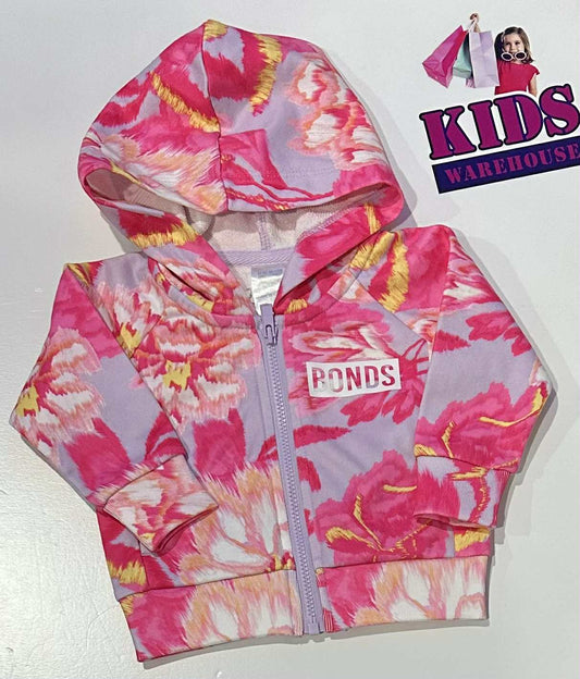 Bonds Pink & Purple Hoodie Size 000
