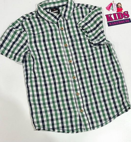 Bauhaus White & Green Top Size 10