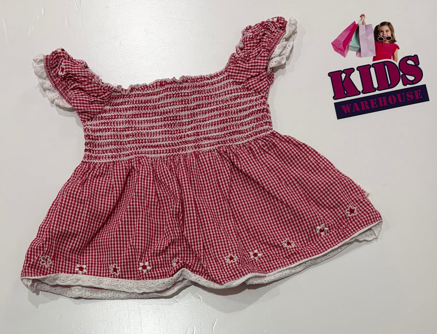 Pumpkin Patch Red, White Pattern Dress Size 00