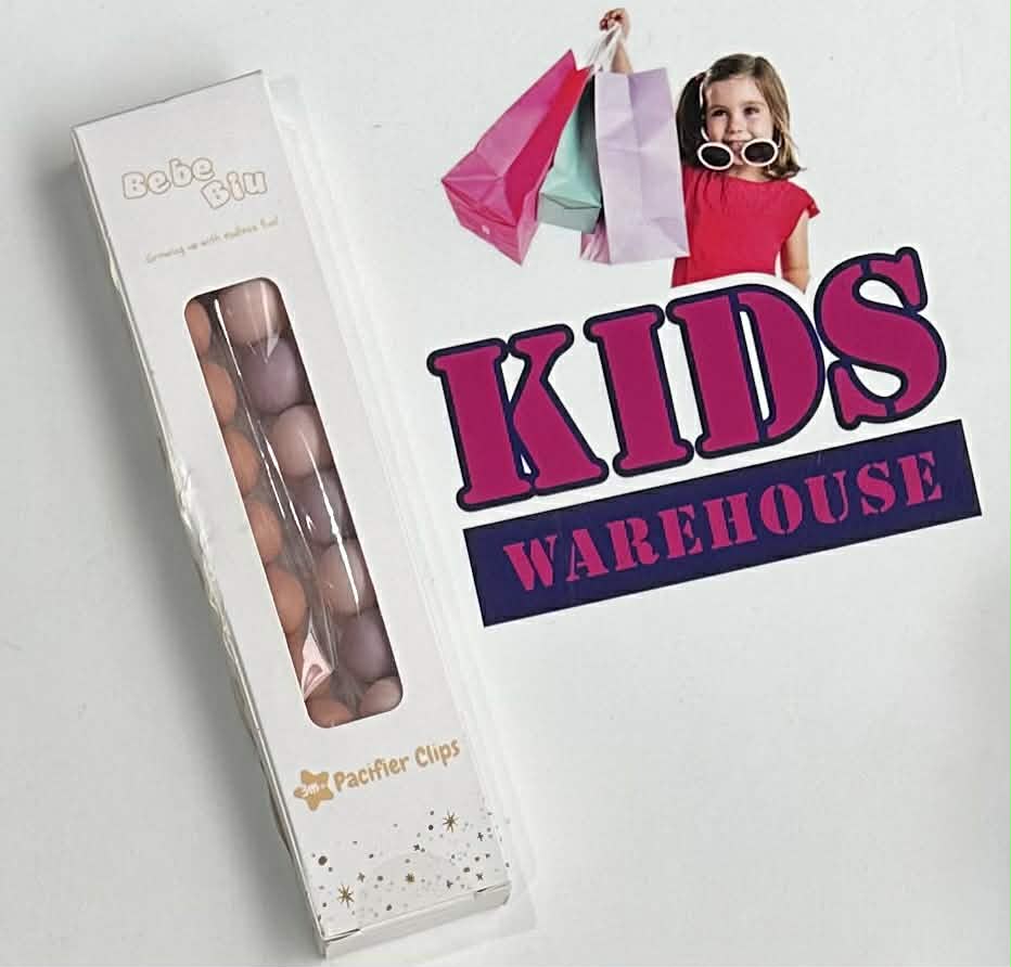 NEW Bebe Biu Silicone Pacifier Clips