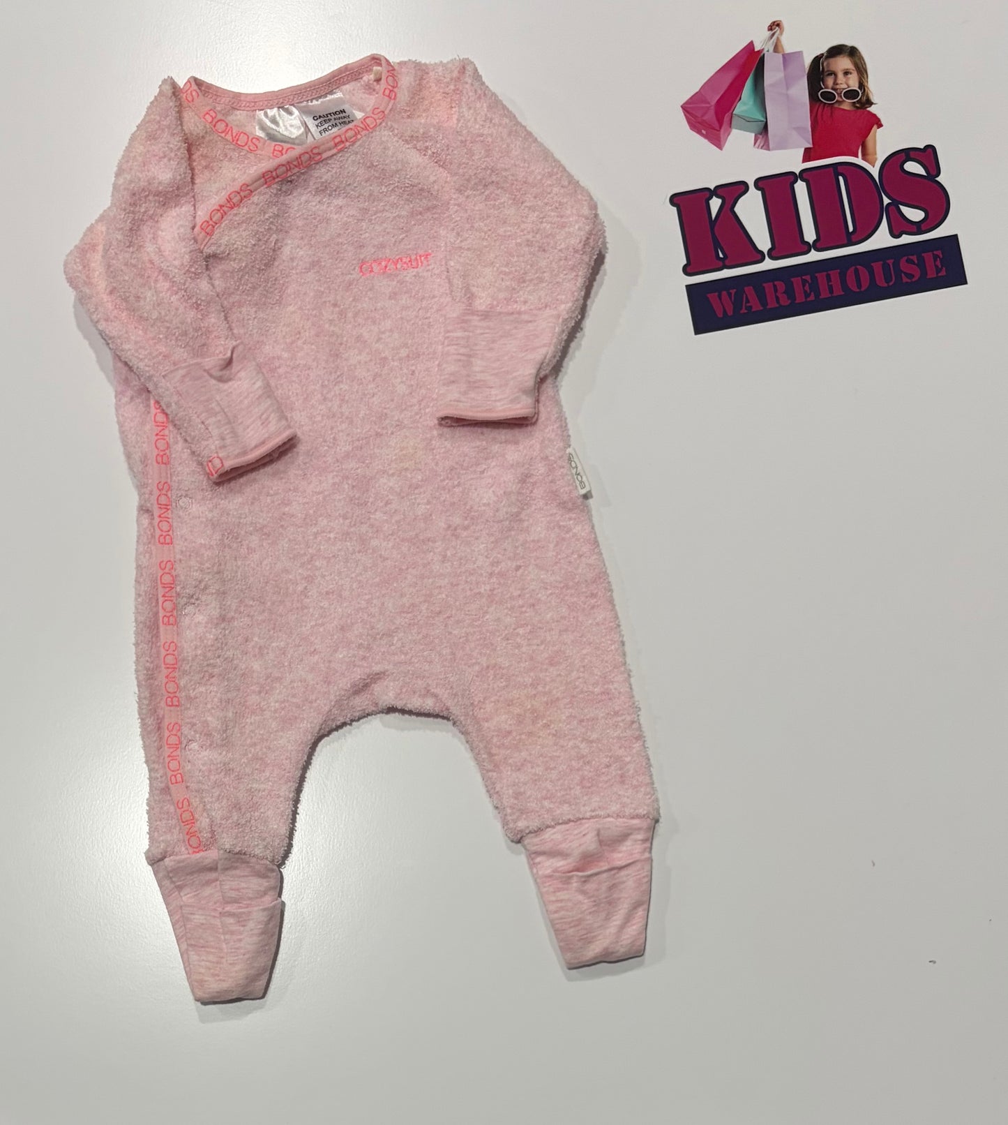Bonds Cozysuit Pink Jumpsuit Size 0000