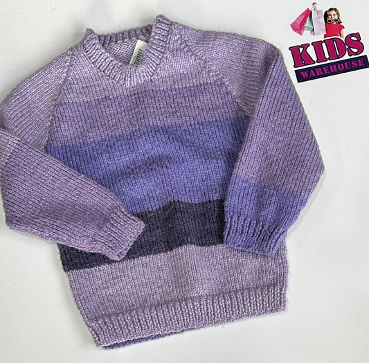 Dark Purple Knit Jumper Size 5