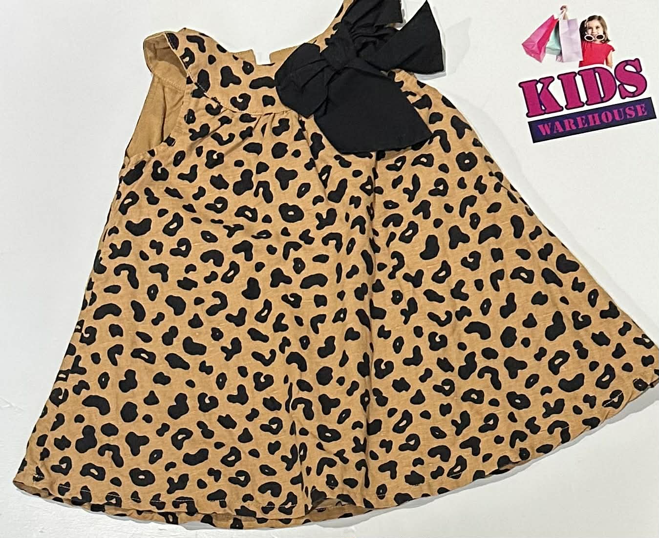 Country Road Brown Dress With Leopard Pattern Size 1