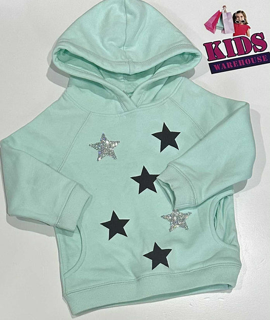Target Green Hoodie With Star Pattern Size 1