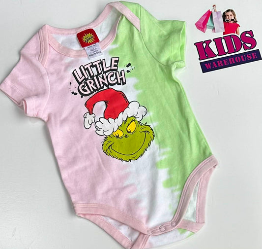 The Grinch Dr. Suess Pink & Green Bodysuit Size 0