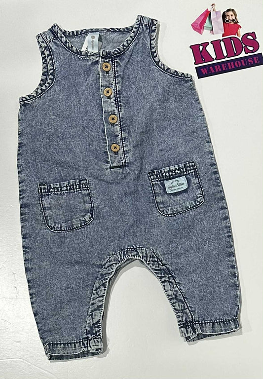 Dymples Blue Denim Overalls Size 00
