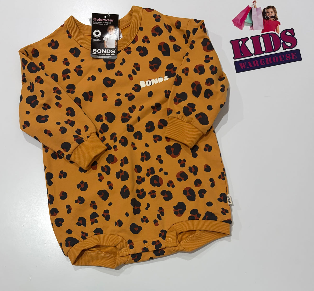 Not Used Bonds Leopard Print Bodysuit Size 2