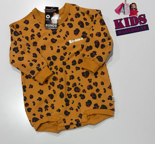Not Used Bonds Leopard Print Bodysuit Size 2