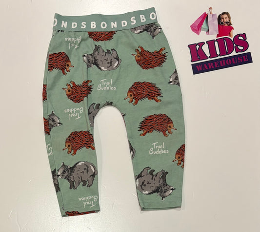 Bonds Green, Animal Print Pants Size 0