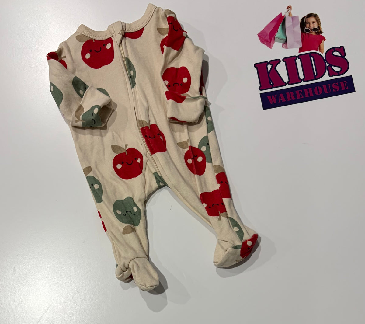 Baby Berry White, Apple Print Jumpsuit Size 00000