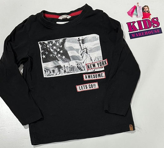Milkshake Black Long Sleeve Top Size 5