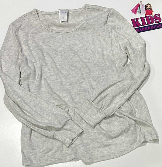 Target White Long Sleeve Top Size 12