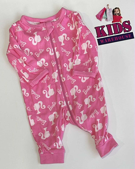 Barbie Pink Jumpsuit With Barbie Pattern Size 000