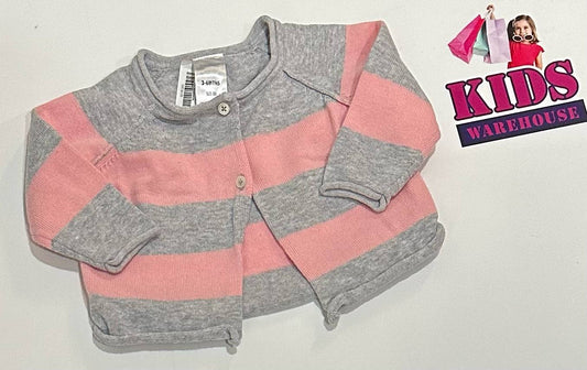 Bonds Grey & Pink Cardigan Size 00