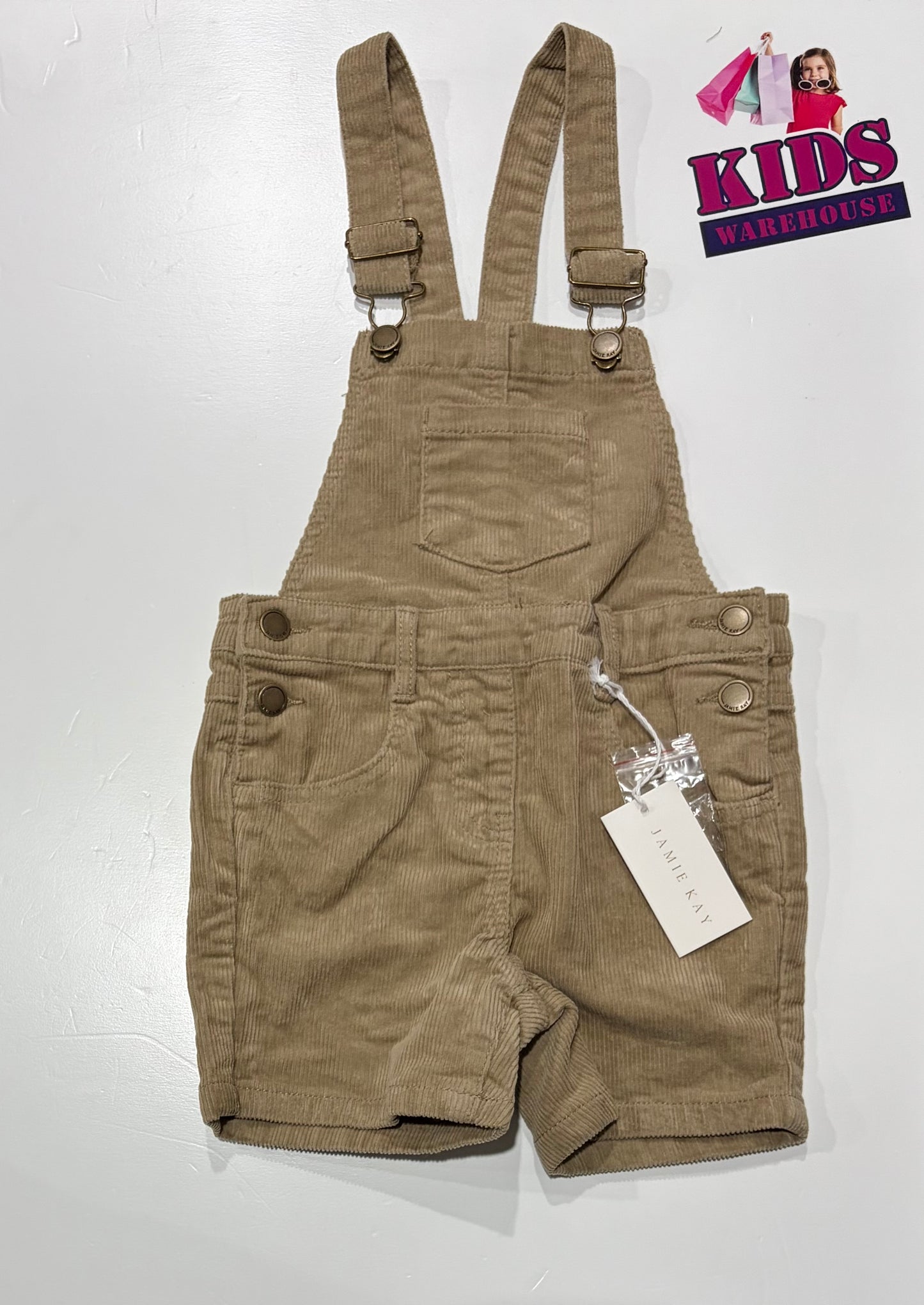 Not Used Jamie Kay Corduroy Tan Overalls Size 6