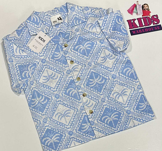 New Cotton On Blue & White Top Size 4