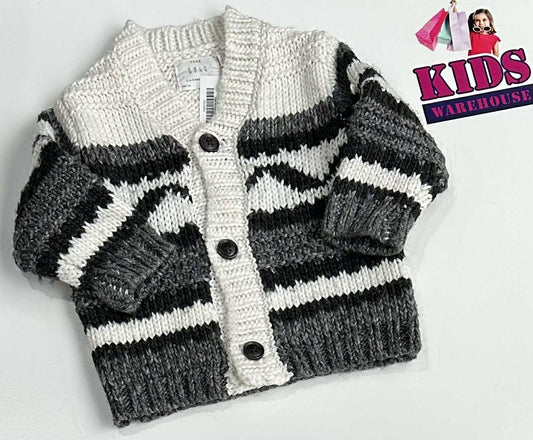 Zara White & Black Knit Cardigan Size 0