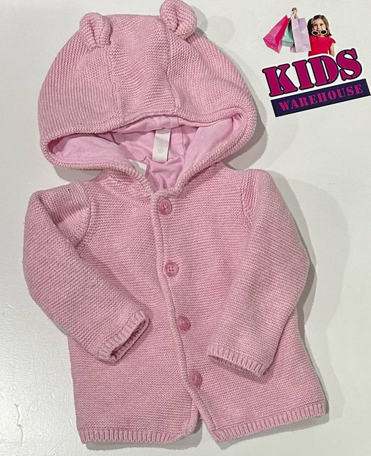 Dymples Pink Knit Hoodie Size 0