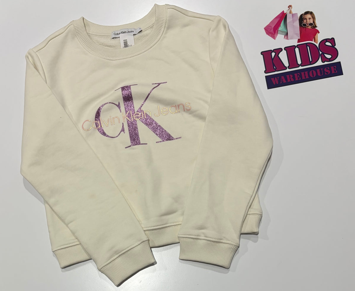 Calvin Klein White Sweater Size 8