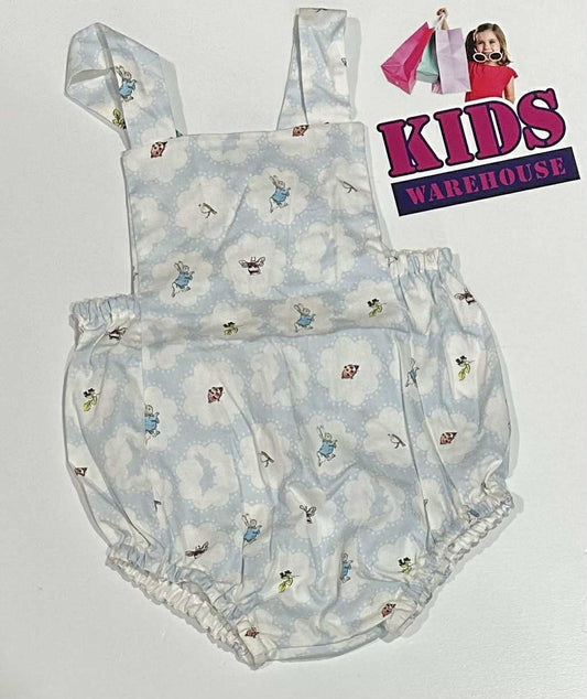 Sunshine Kids Blue PeterRabbit Handmade Bodysuit Size 000