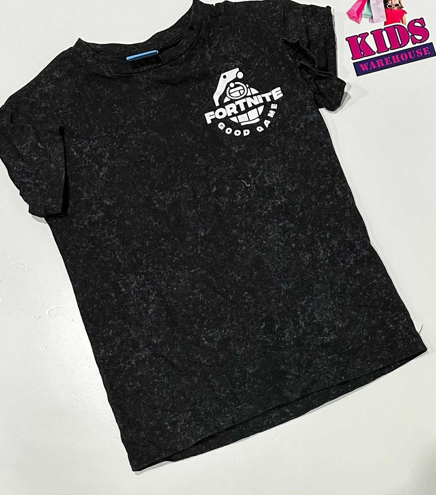Fortnite Black Top With “Good Game” Print Size 8