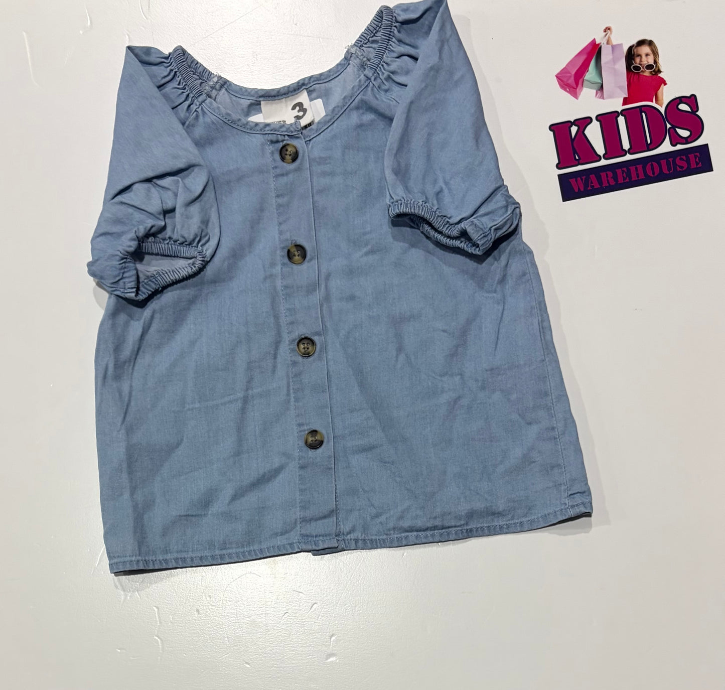 Cotton On Blue Top Size 3