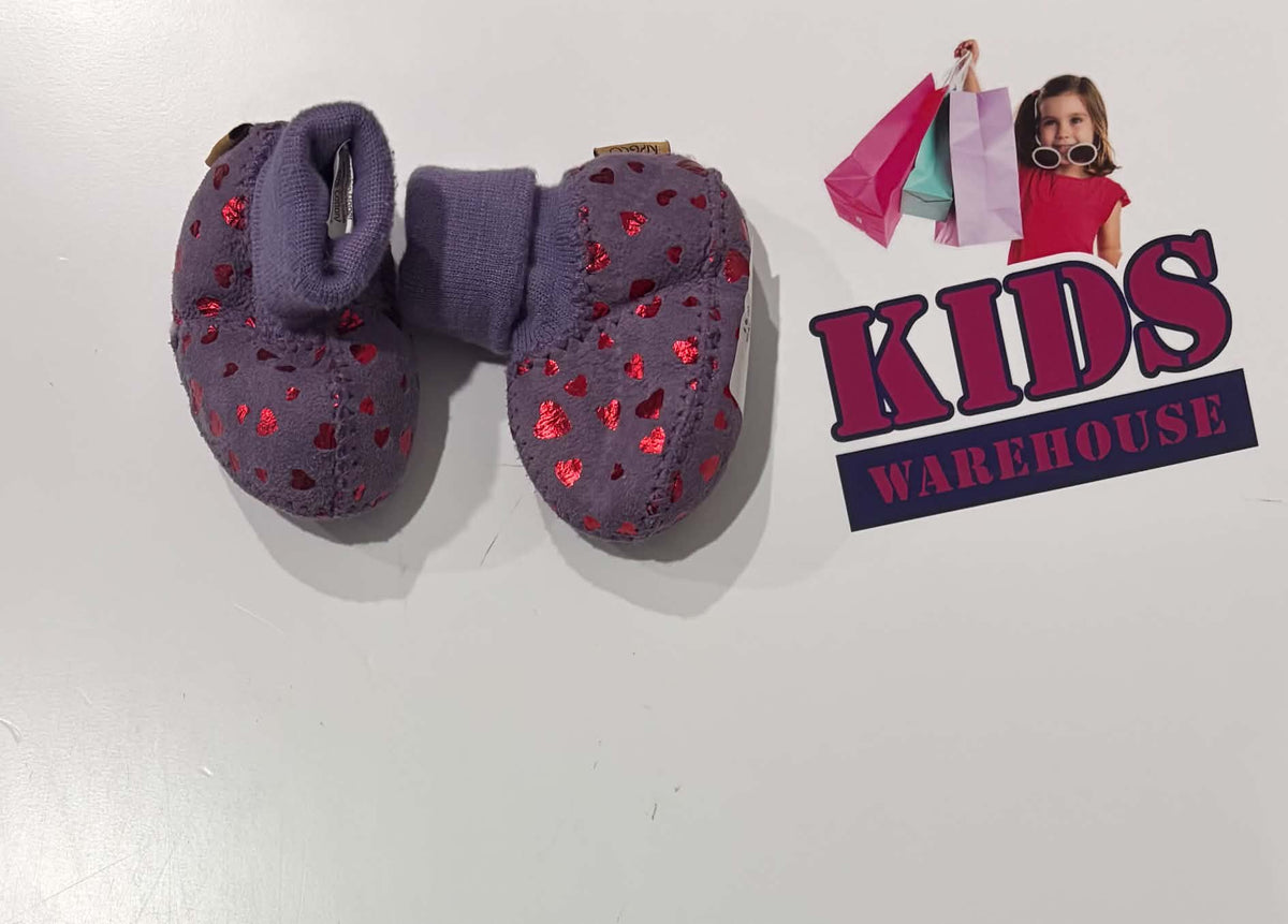Kid & Co Purple, Red Hearts Booties Size 6-12 Months (Baby)