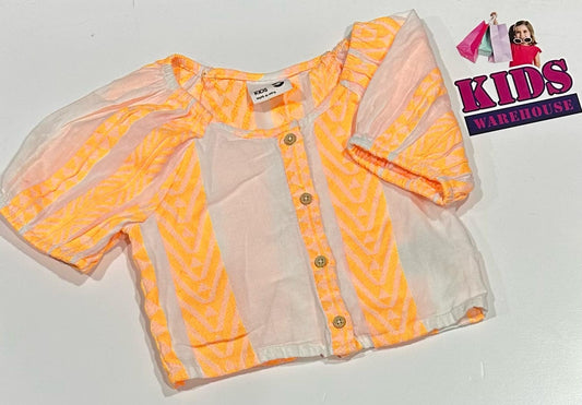 Cotton On Yellow & Pink Top Size 5