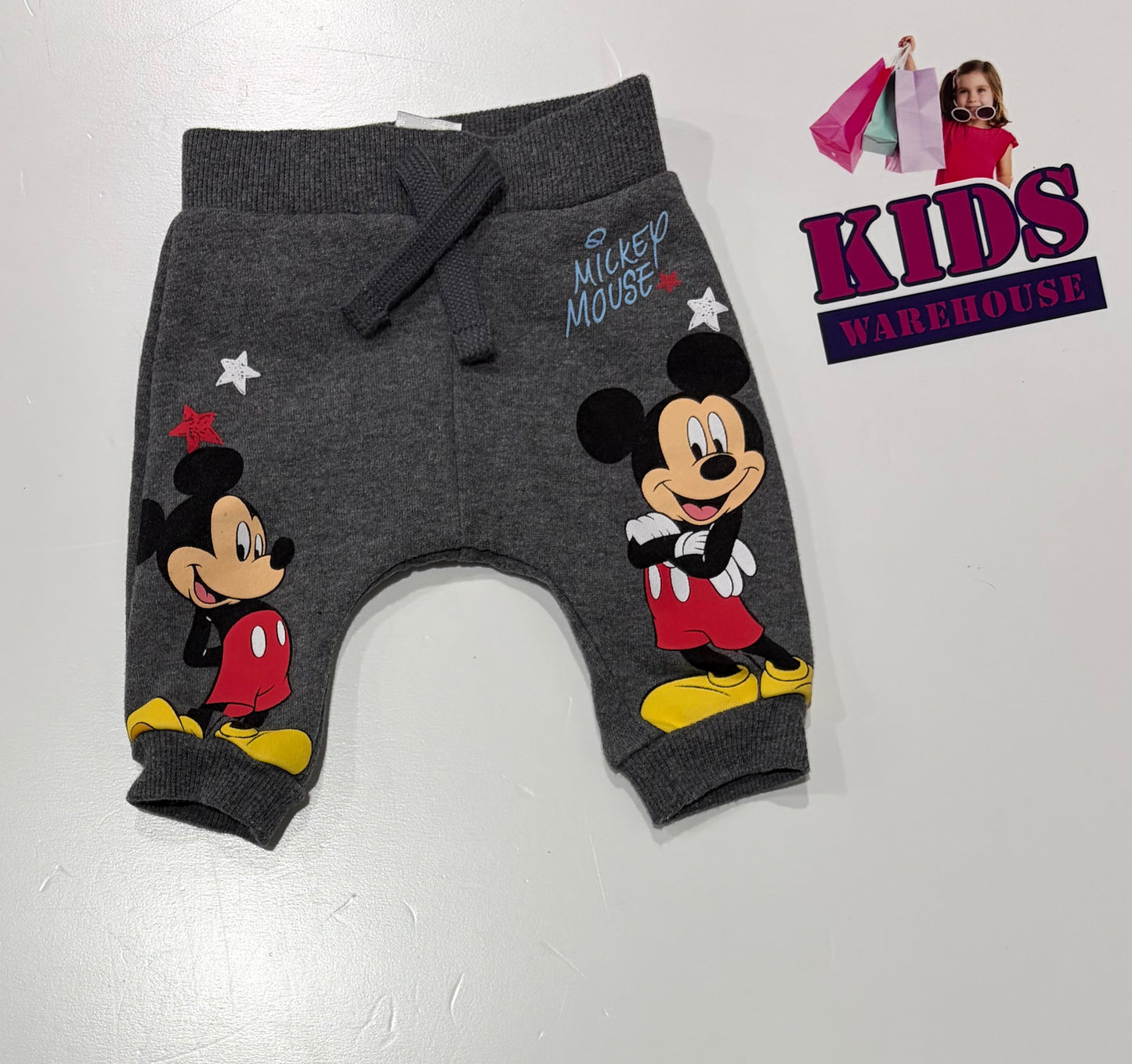 Disney Grey, Mickey Mouse Print Pants Size 0000