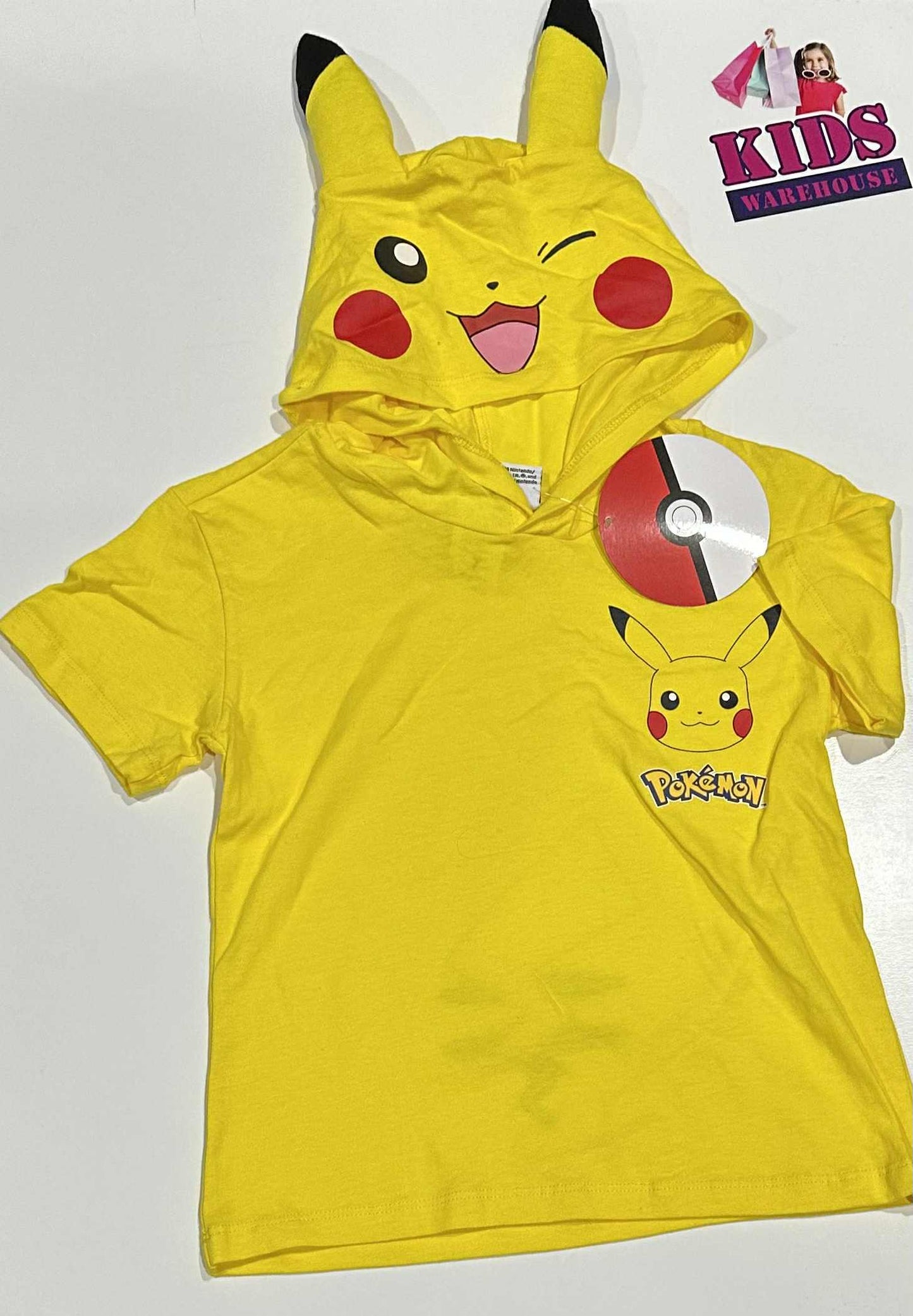 New Pokémon Yellow Pikachu Hoodie Size 7