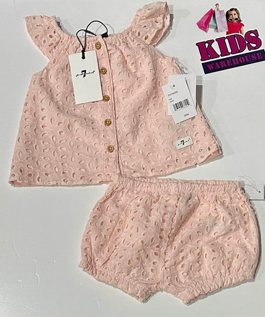 New For All Man Kind Pink 2 Piece Set Size 00