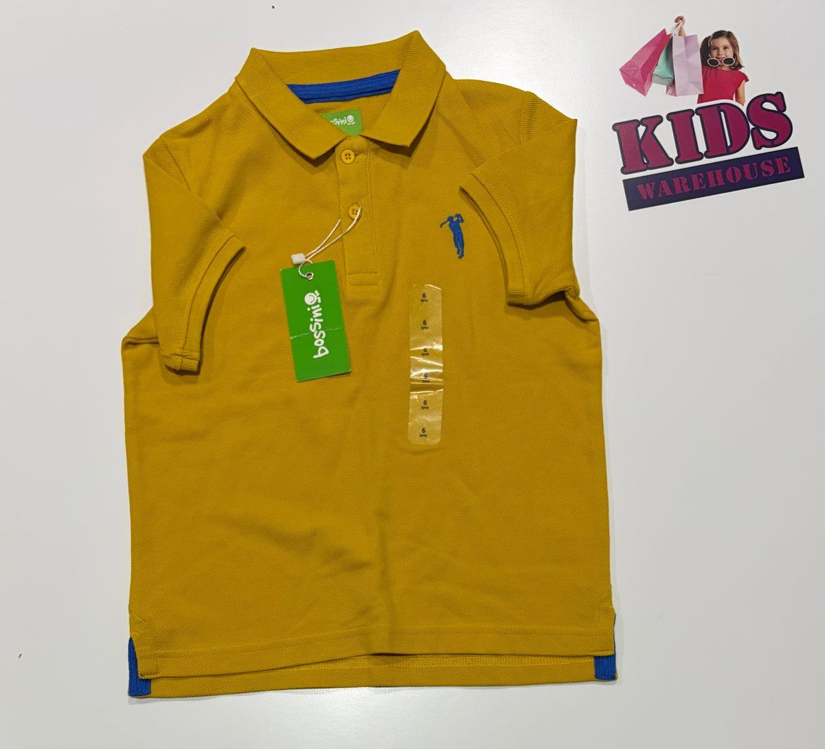 Not Used Bossini Yellow Top Size 6