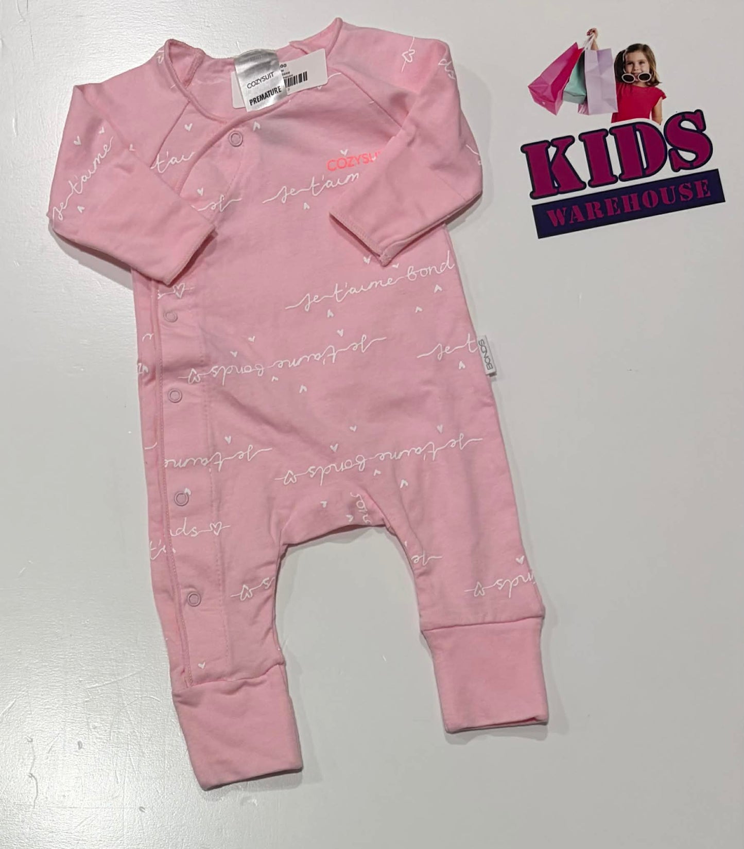 Bonds Pink Cozysuit Size 00000