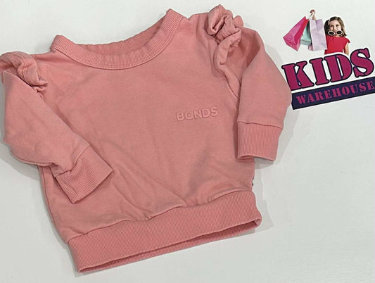 Bonds Pink Jumper Size 000
