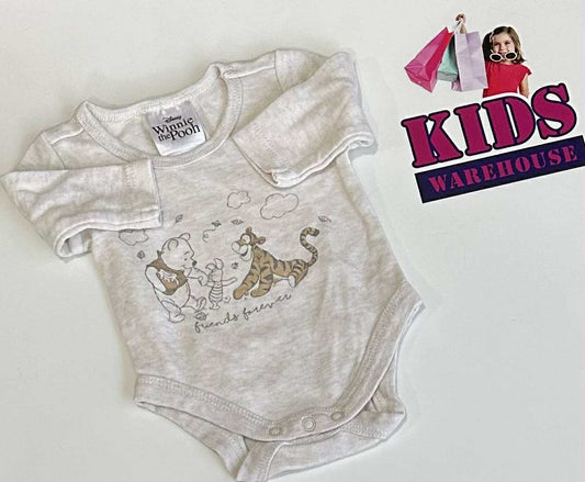 Premmie Disney Winnie The Pooh White Bodysuit Size 00000