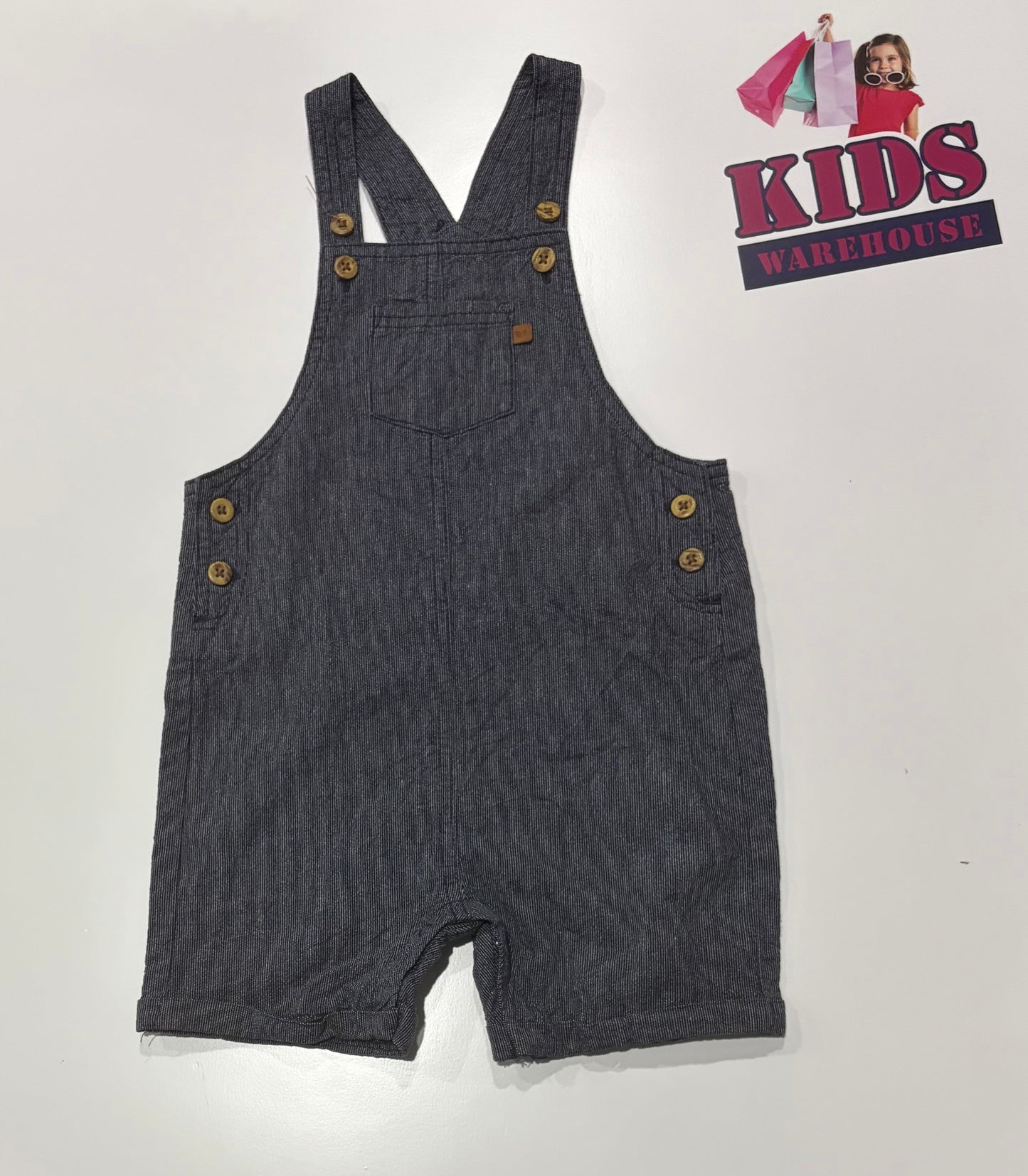 Sprout Grey Overalls Size 2